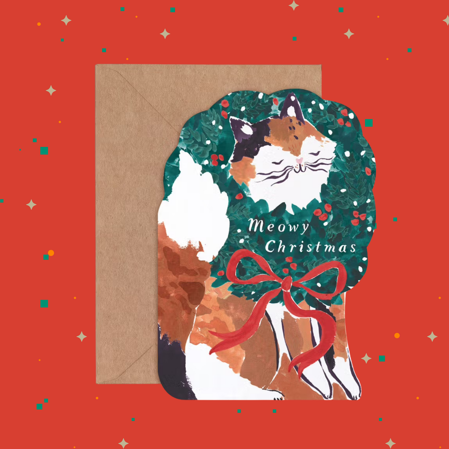 聖誕貓咪 2025 Christmas Cat Card For Cat Lover | Sister Paper Co.