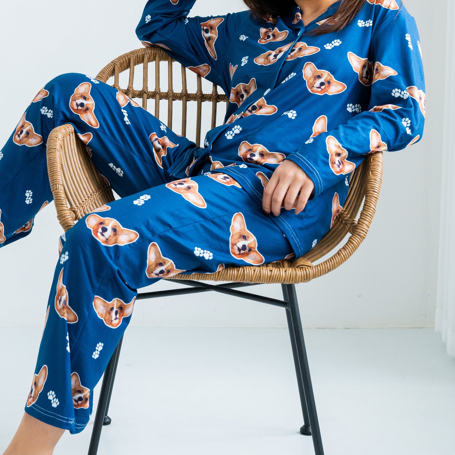 Custom Cute Dog Pet Face Pajamas