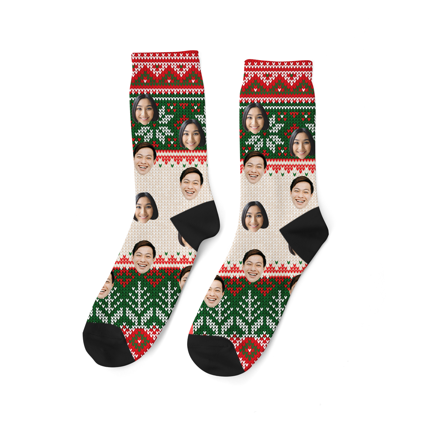 Customized Veriegated Leaf Socks