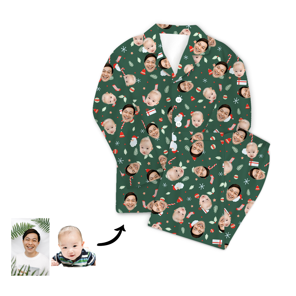 Custom Face Mash Pajamas