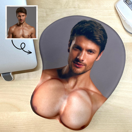 Customized wrist mouse pad with picture avatar