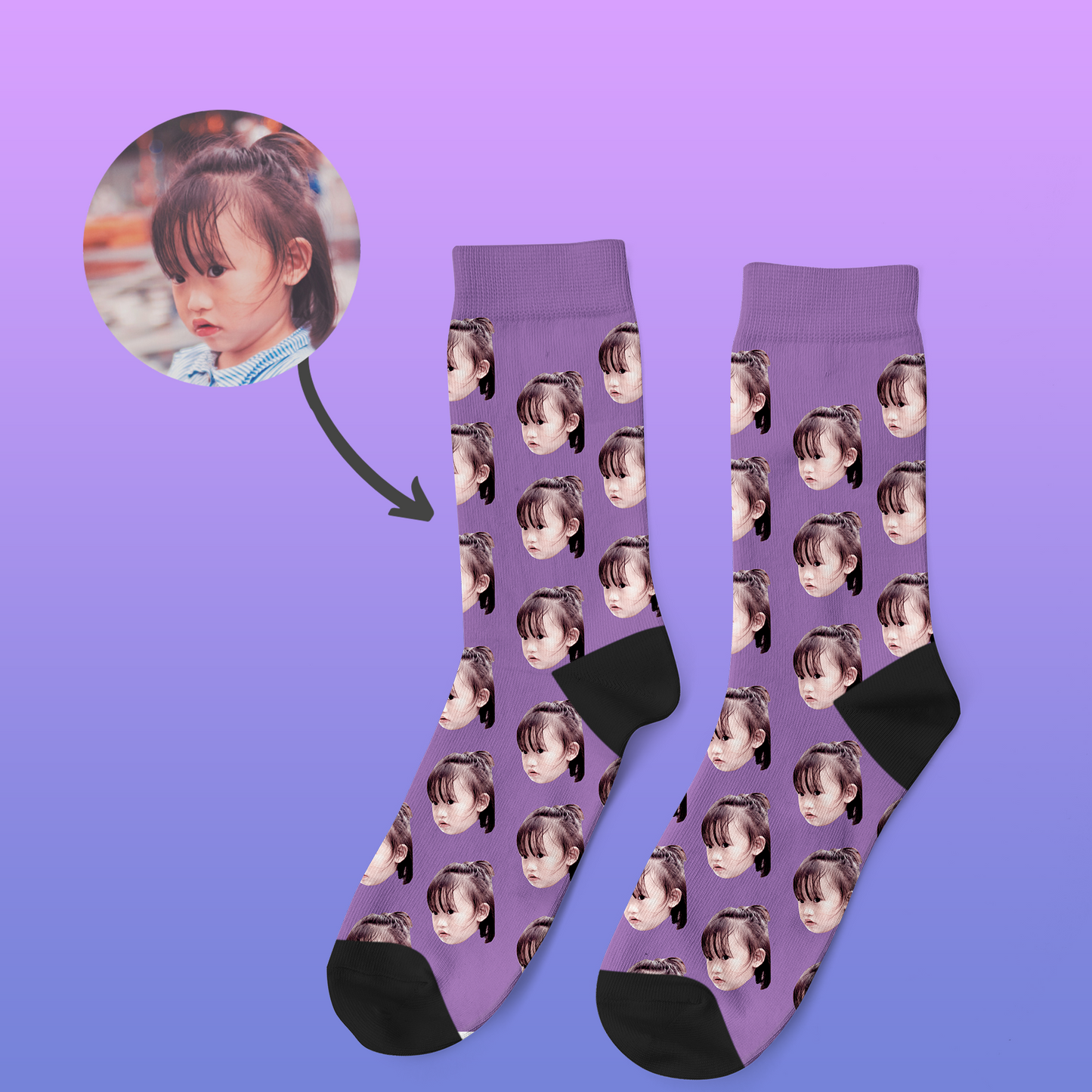 Face on Socks 