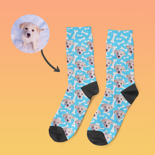 Dog bone customized socks
