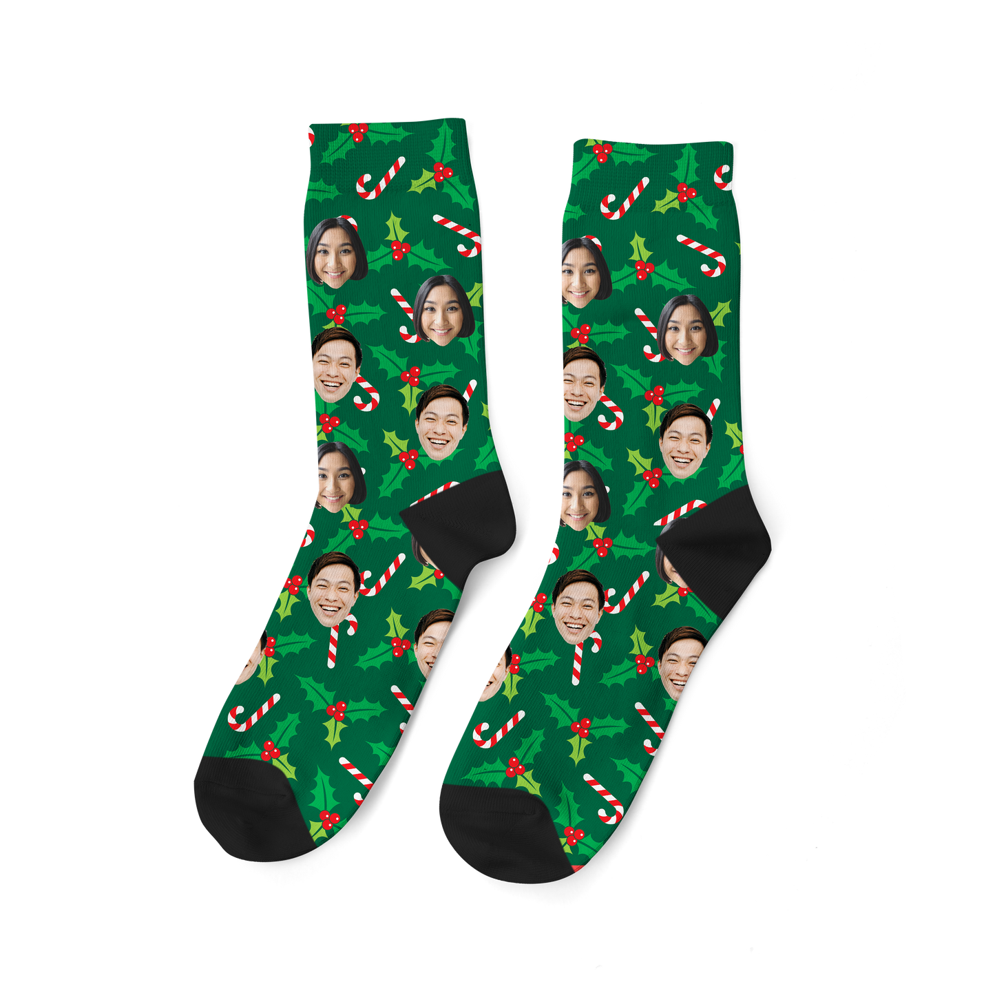 Customized Veriegated Leaf Socks