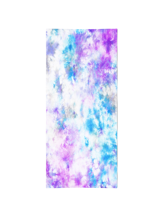 Purple blue tie-dye towel