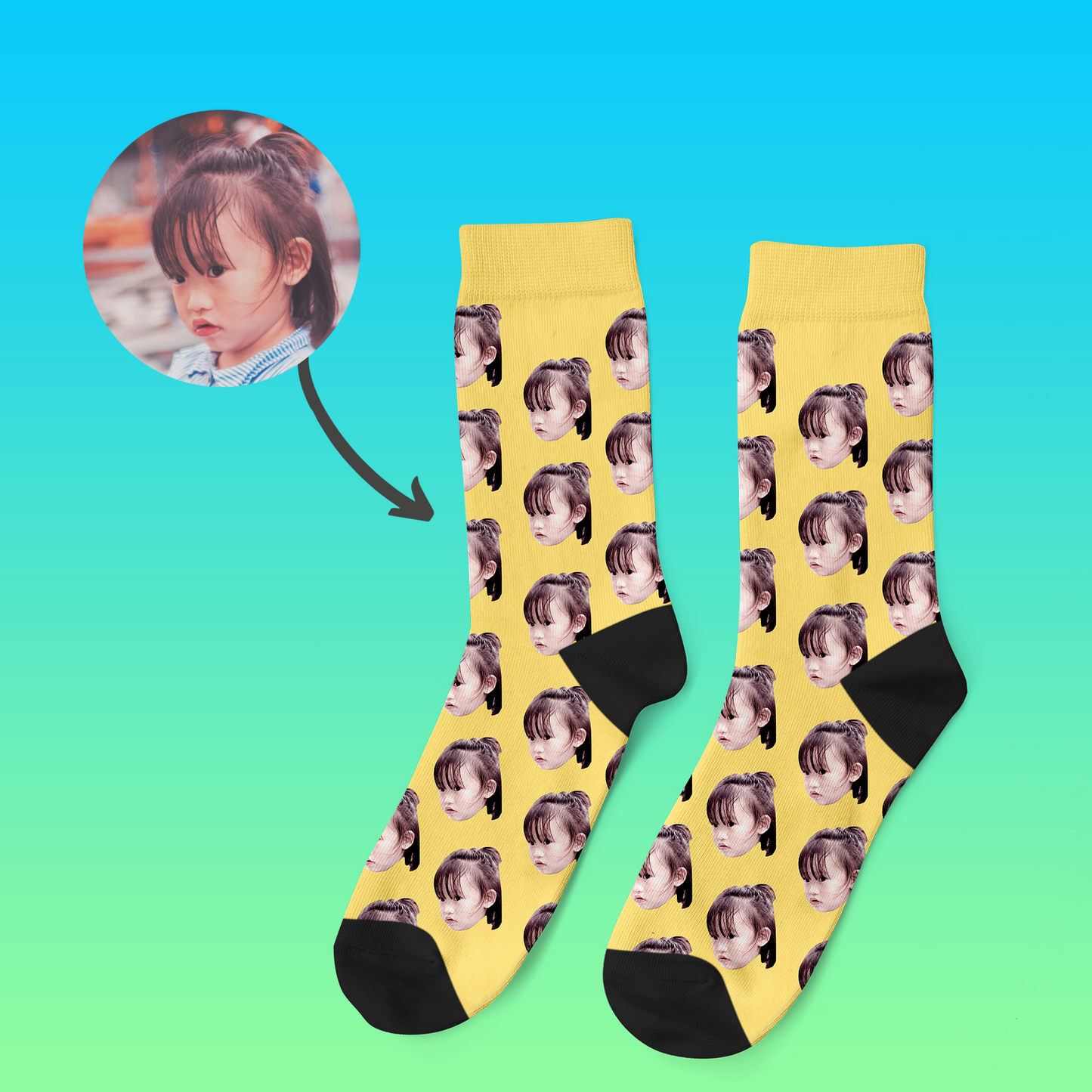 Face on Socks 