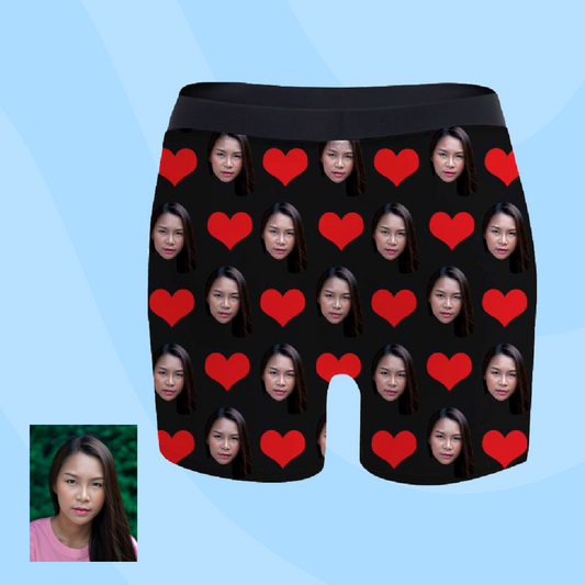 Custom "Try Too Heart" Boxer Shorts