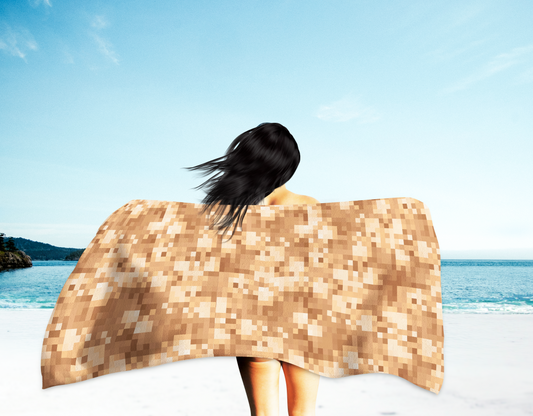 Pixelated Funny Gag Censorship Towel 