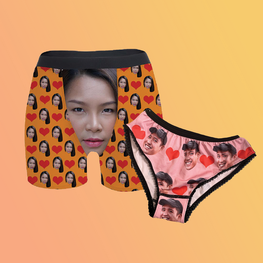 Custom "Now You See Me" Boxer & Panties Set (x2)